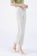 Pleated High Waist Straight-Leg Pants – Chic Women’s Trousers