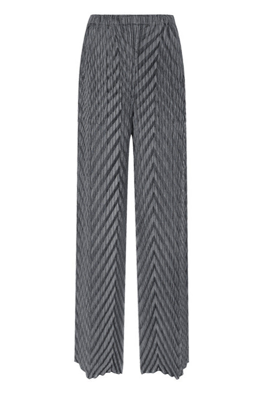 Pleated High Waist Straight-Leg Pants – Chic Women’s Trousers