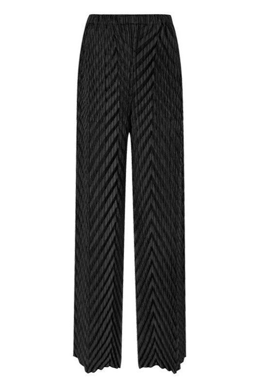 Pleated High Waist Straight-Leg Pants – Chic Women’s Trousers