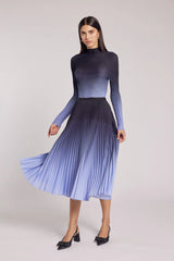 Issey Miyake Plissé Pleated Top Black/Sky Color - IsseyMiyakePleats
