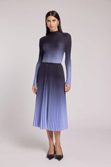 Issey Miyake Plissé Pleated Top Black/Sky Color - IsseyMiyakePleats