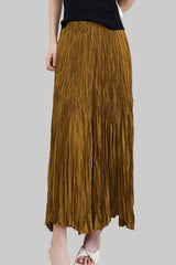 Pleats Art Style A-Line Pleated Swing Skirt – Mid-Length