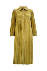 Fall New Pleated Mid-Length Jacket – High-End French Retro Trench Coat