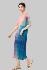 Issey Miyake Pleats Please Rainbow  Large Size Slimer Dress IsseyMiyakePleats