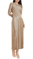 Pleats Art Style Pleated Dress – Waist-Pleated Long Skirt