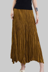 Pleats Art Style A-Line Pleated Swing Skirt – Mid-Length