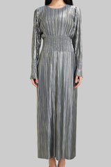 Pleats Please Waist-Pleated Dress – Elegant Long Pleated Skirt Style