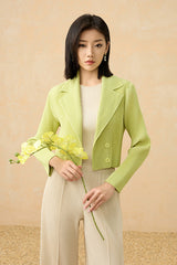 2025 Summer Pleated Cardigan Jacket – Lightweight Open-Front Layer, Slimming & Versatile