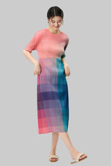 Issey Miyake Pleats Please Rainbow  Large Size Slimer Dress IsseyMiyakePleats