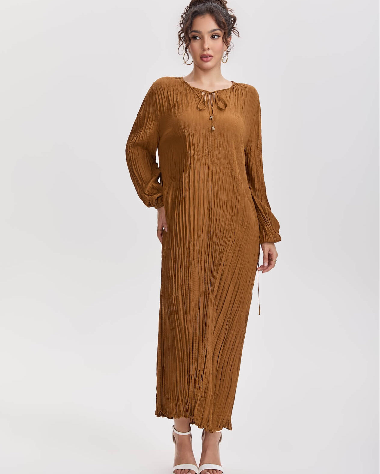 Pleatsart Wrinkle-Free Travel-Friendly Pleats Long Dress